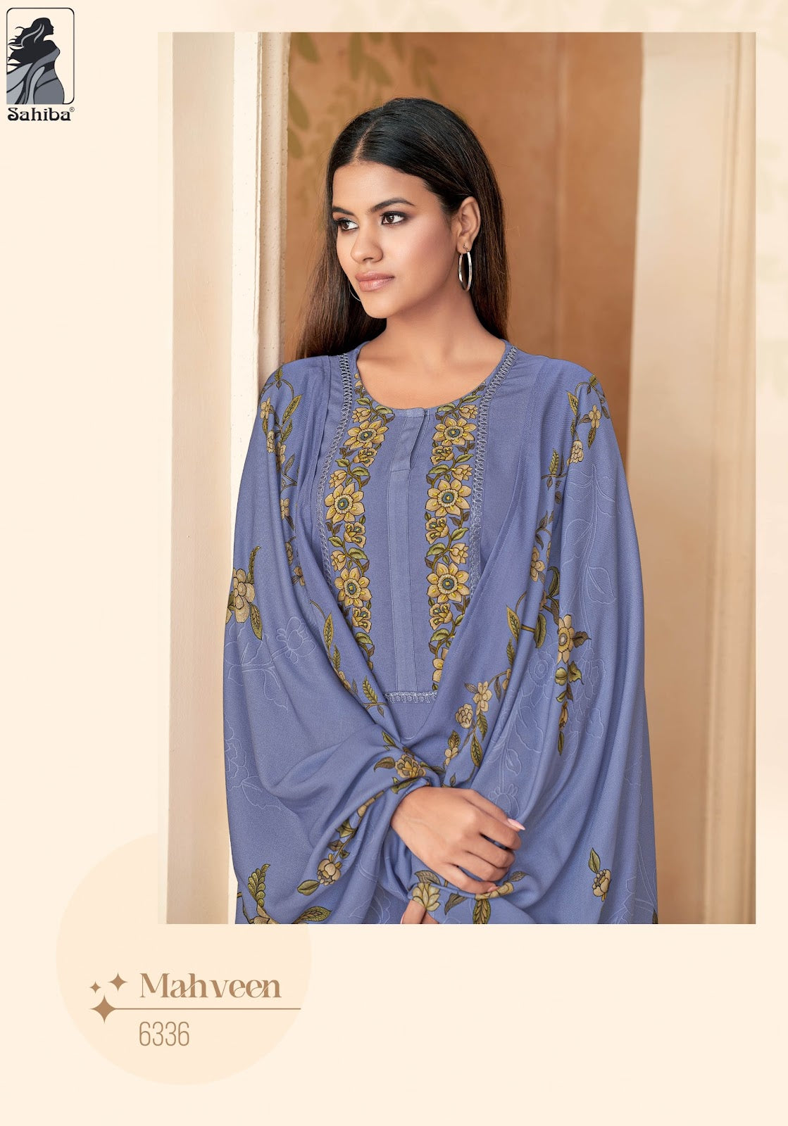 mahveen sahiba twill pashmina suits manufacturer ahmedabad