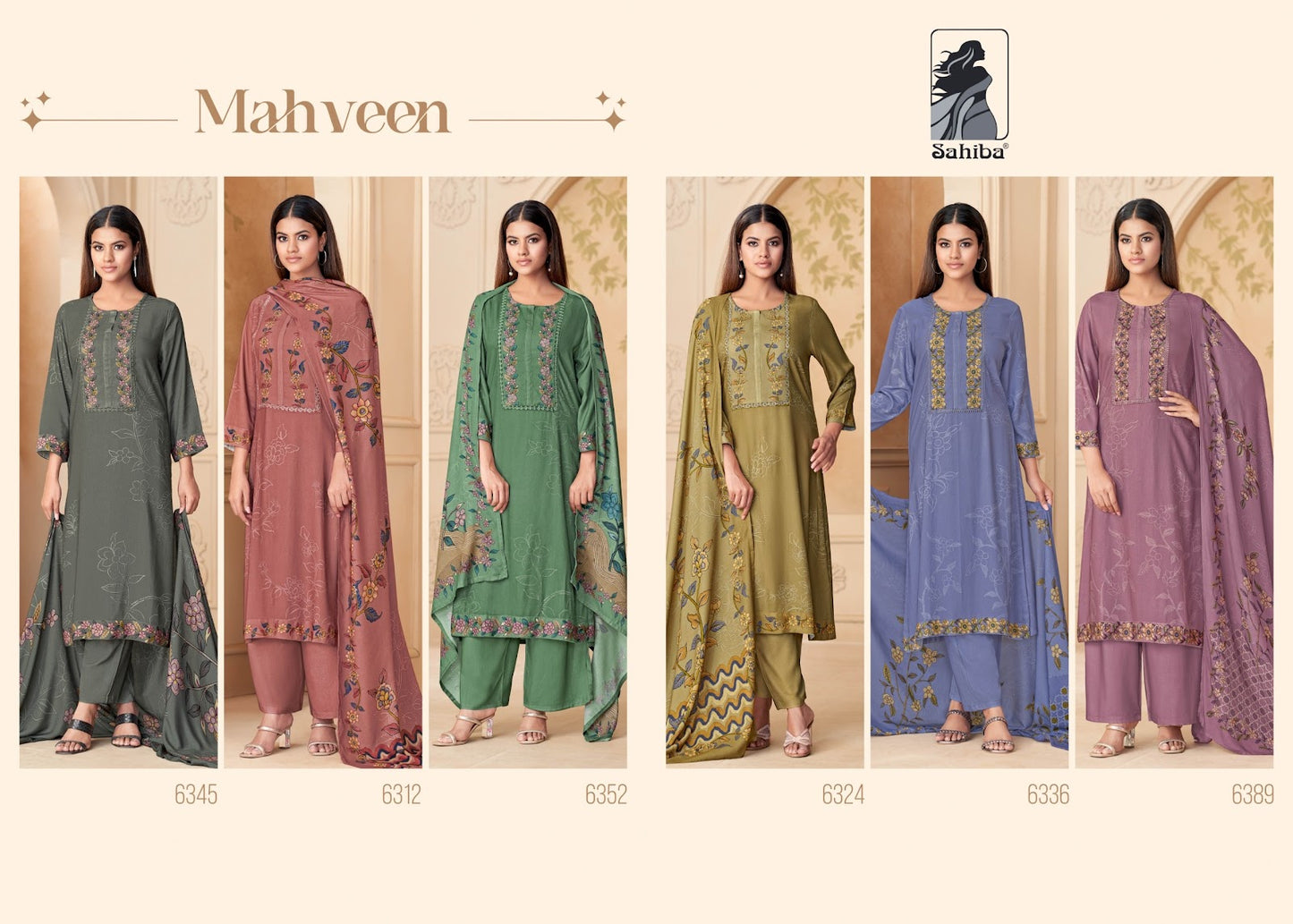 mahveen sahiba twill pashmina suits manufacturer ahmedabad