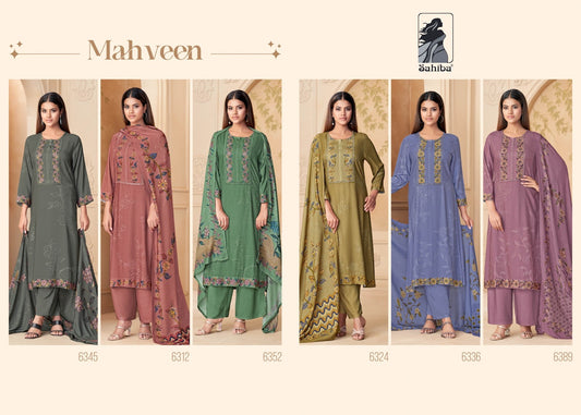 mahveen sahiba twill pashmina suits manufacturer ahmedabad