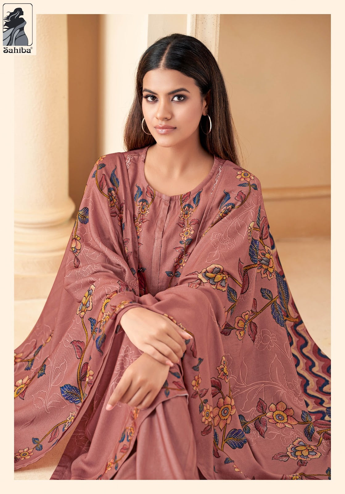mahveen sahiba twill pashmina suits manufacturer ahmedabad