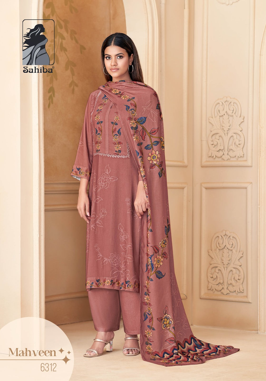 mahveen sahiba twill pashmina suits manufacturer ahmedabad