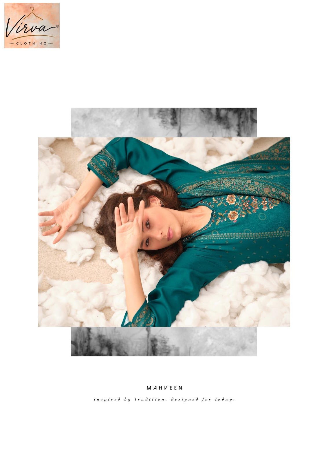 Mahveen Virva Viscose Pashmina Suits Exporter Gujarat