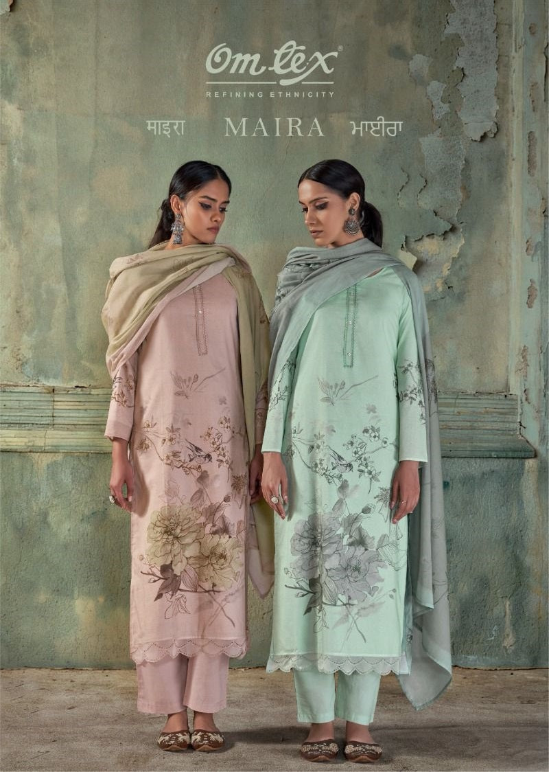 Maira Omtex Lawn Cotton Pant Style Suits Supplier Ahmedabad