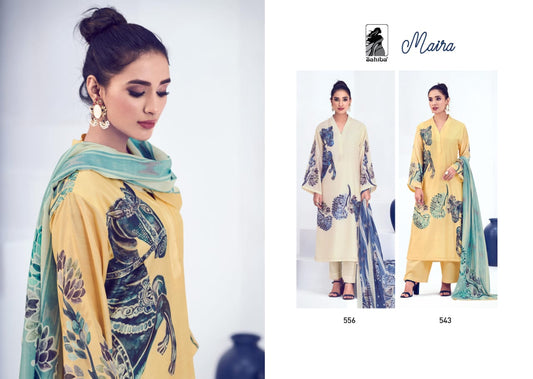 Maira Sahiba Muslin Pant Style Suits