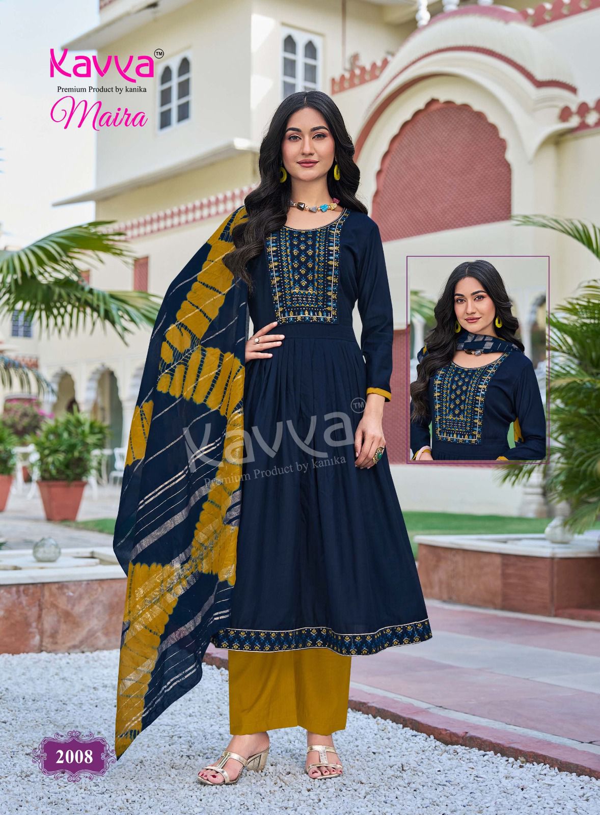 Maira Vol 2 Kavya Vertican Readymade Pant Style Suits Wholesaler
