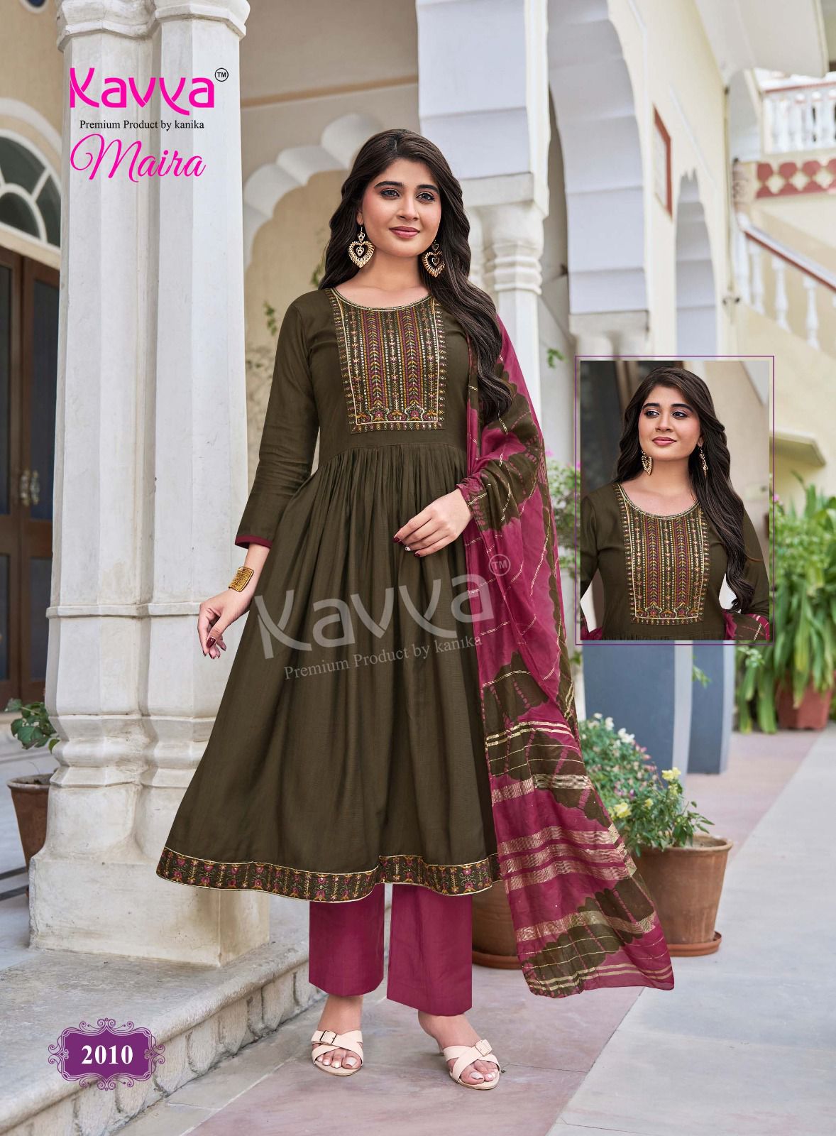 Maira Vol 2 Kavya Vertican Readymade Pant Style Suits Wholesaler