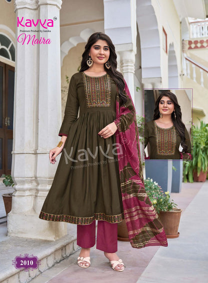 Maira Vol 2 Kavya Vertican Readymade Pant Style Suits Wholesaler