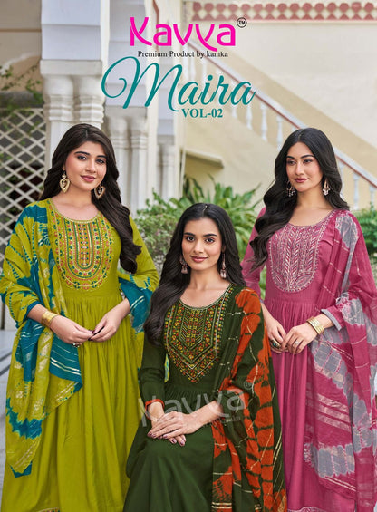 Maira Vol 2 Kavya Vertican Readymade Pant Style Suits Wholesaler