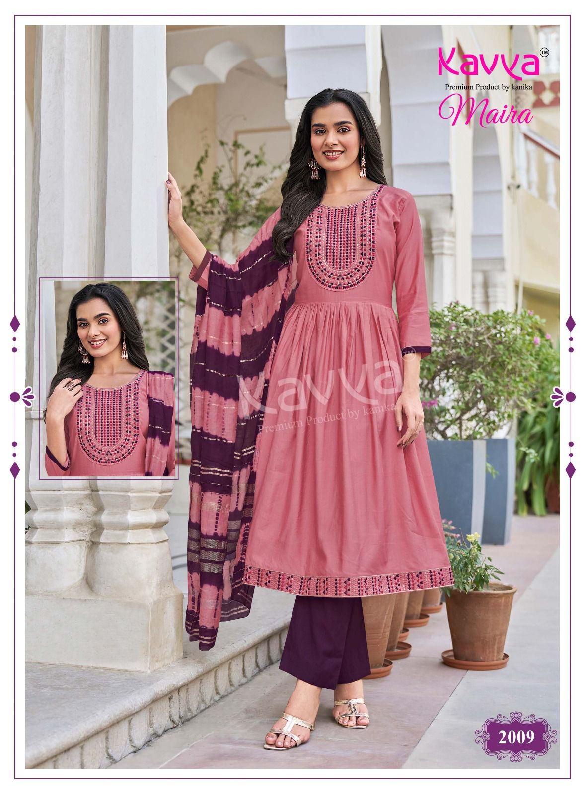 Maira Vol 2 Kavya Vertican Readymade Pant Style Suits Wholesaler