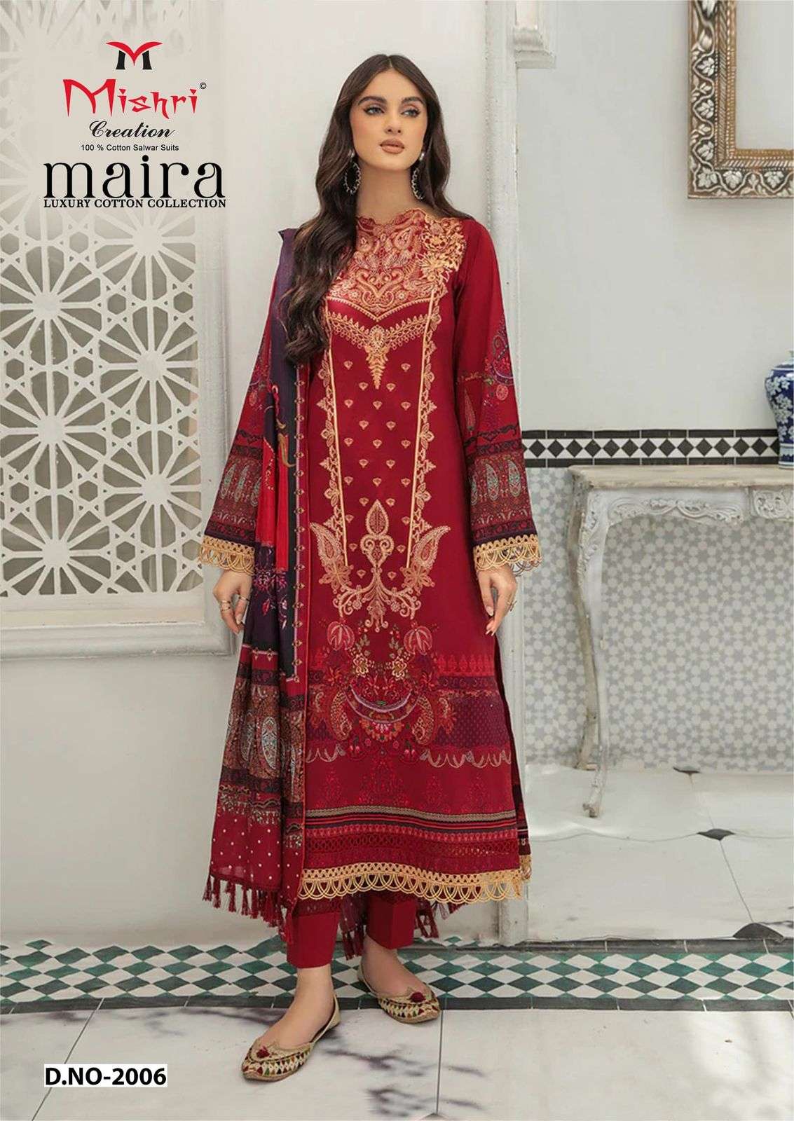 Maira Vol 2 Luxury Cotton Collection Mishri Karachi Salwar Suits Wholesale Price