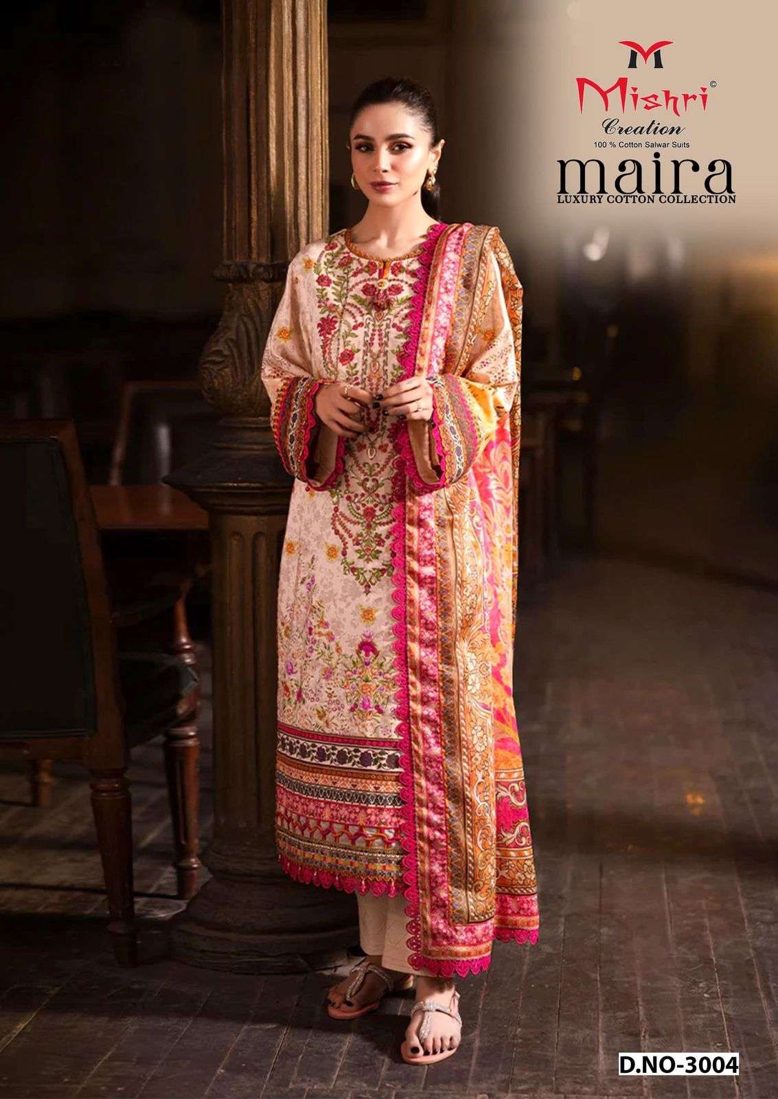 Maira Vol 3 Luxury Cotton Collection Mishri Karachi Salwar Suits Wholesale Price