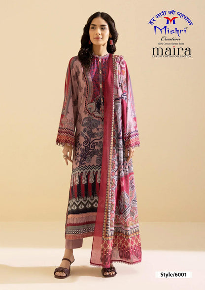 Maira Vol 6 Luxury Cotton Collection Mishri Karachi Salwar Suits Wholesale Price
