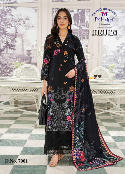 Maira Vol 7 Mishri Mix Cotton Karachi Salwar Suits Wholesaler
