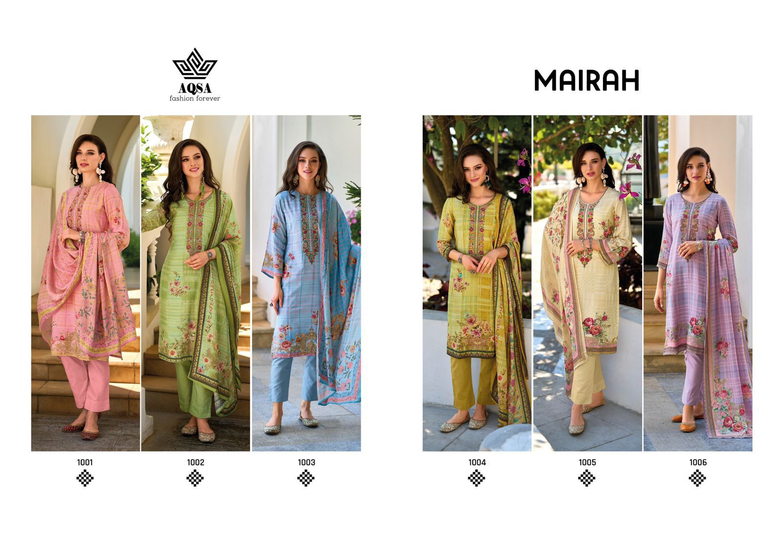 Mairah Aqsa Muslin Silk Pant Style Suits