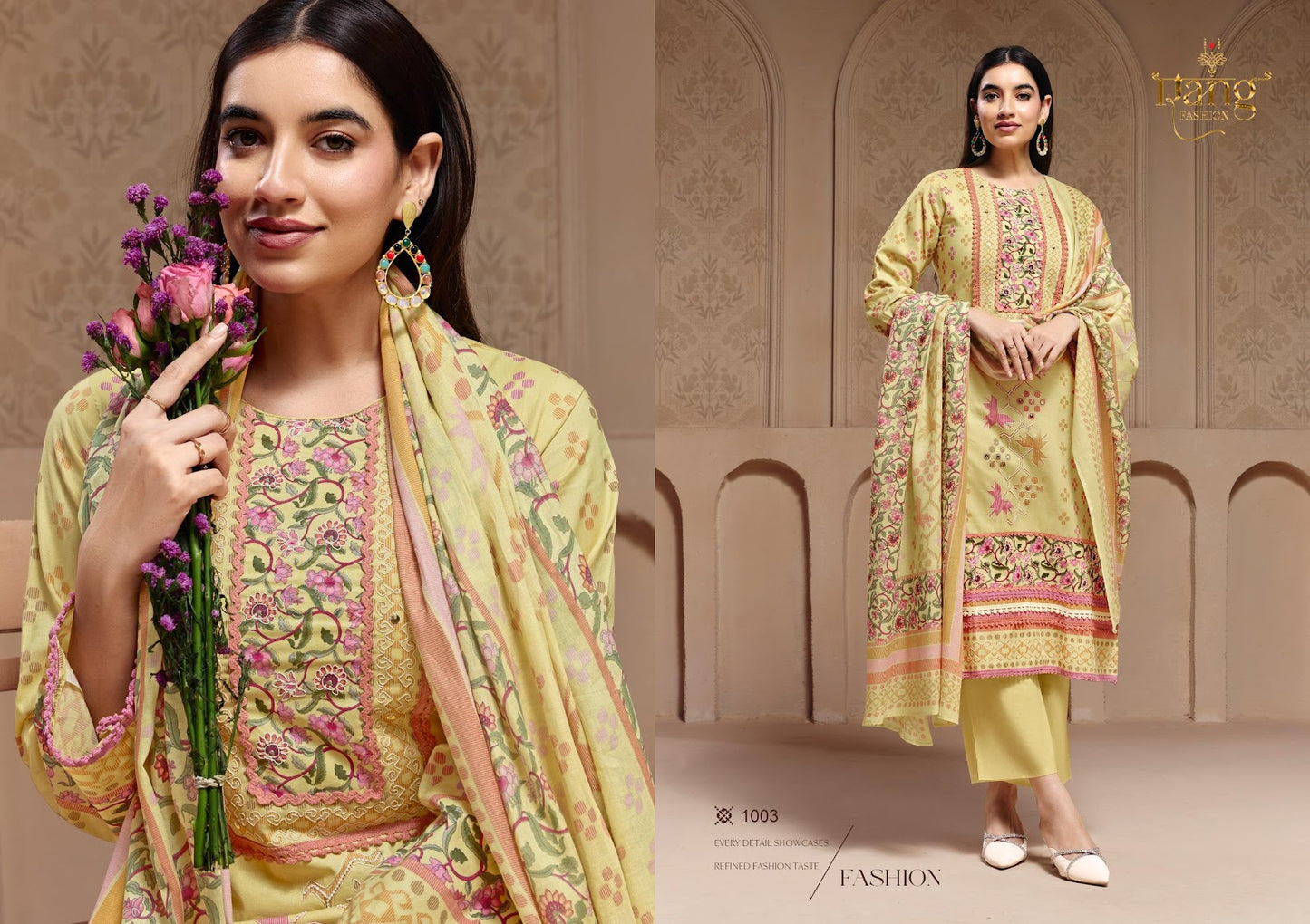 Maisha Rang Fashion Cotton Cambric Pant Style Suits Supplier Ahmedabad