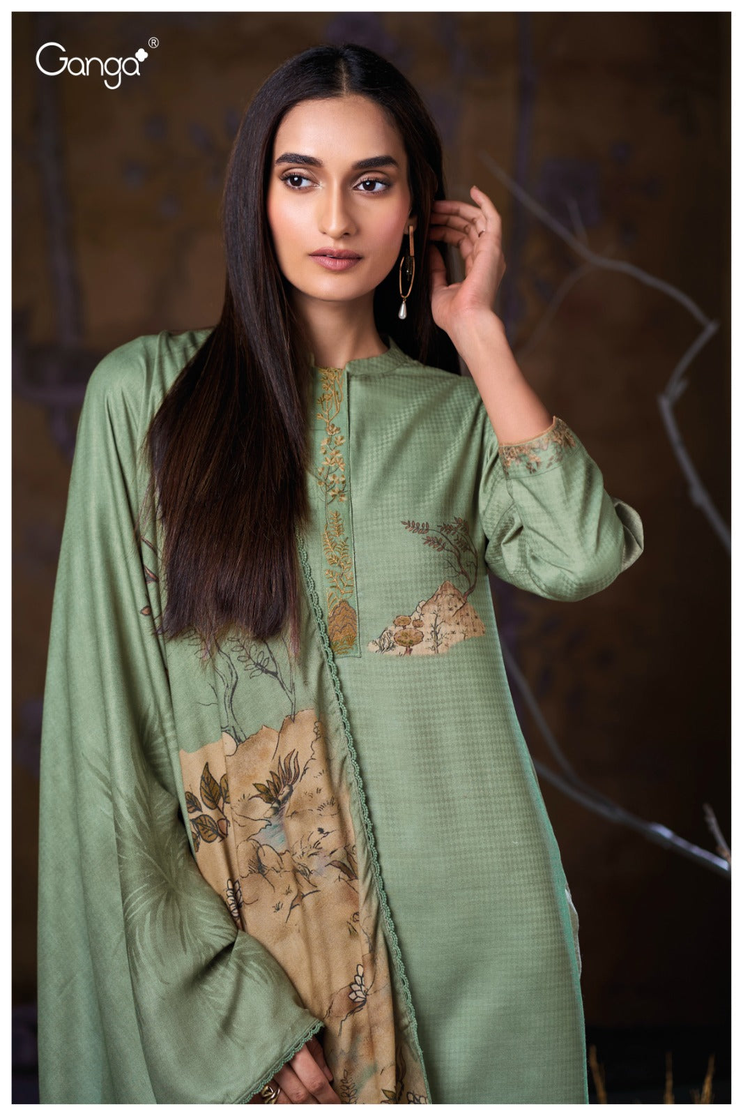 Maitreyi 3862 Ganga Pashmina Suits Wholesaler India