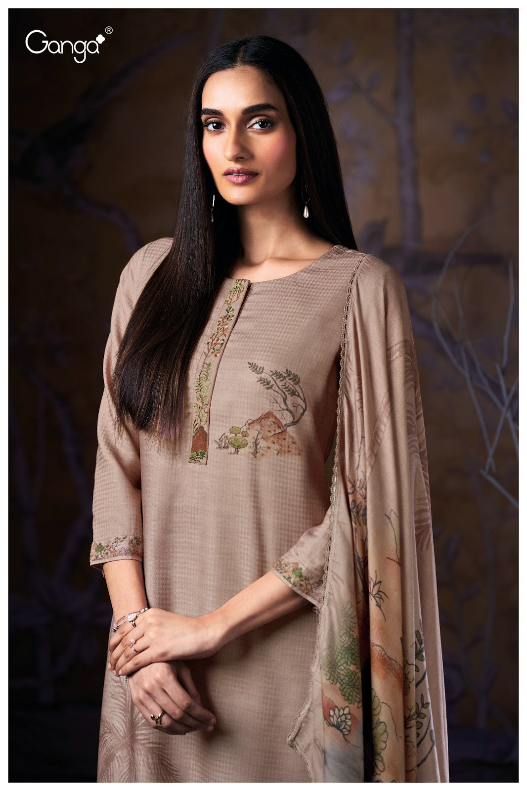 Maitreyi 3862 Ganga Pashmina Suits Wholesaler India