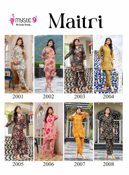 Maitri Vol 2 Mystic 9 Vertican Co Ord Set Wholesale Rate