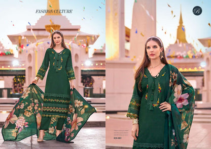 Majestic Belliza Designer Studio Roman Silk Karachi Salwar Suits Exporter