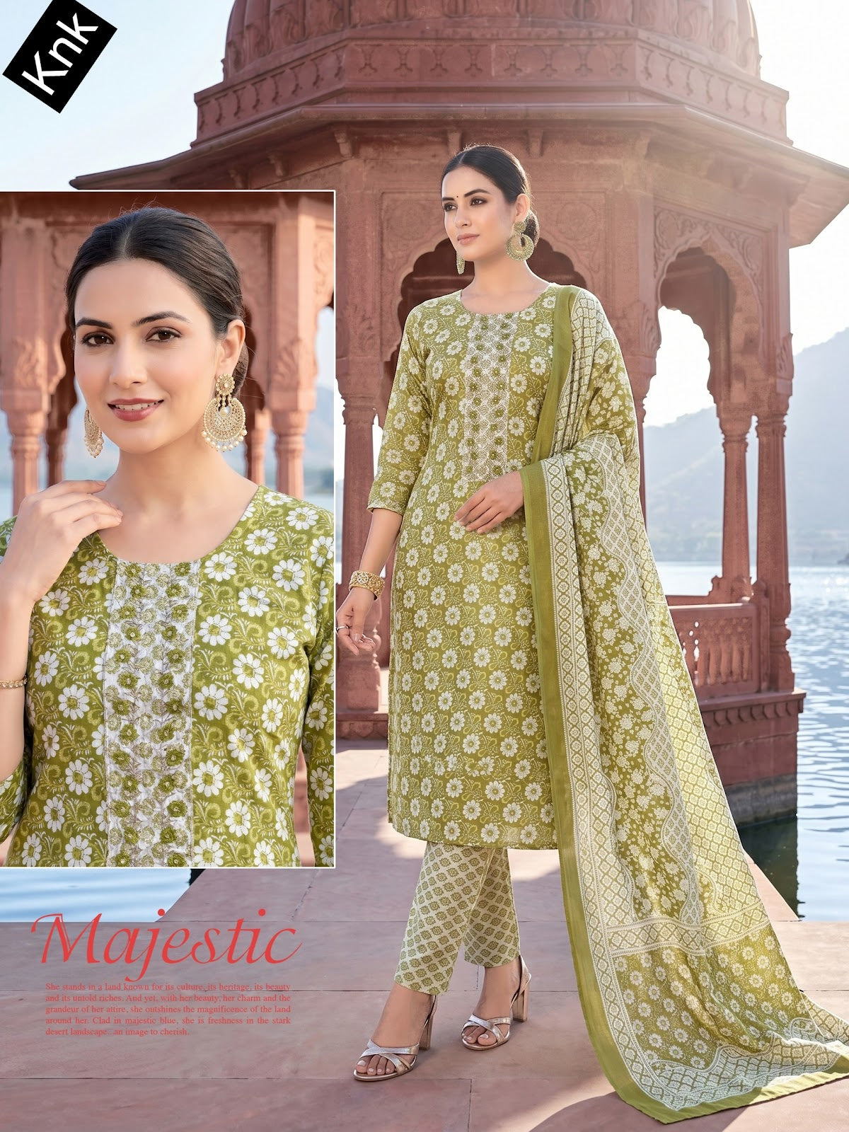 Majestic Knk Readymade Cotton Pant Suits Wholesale