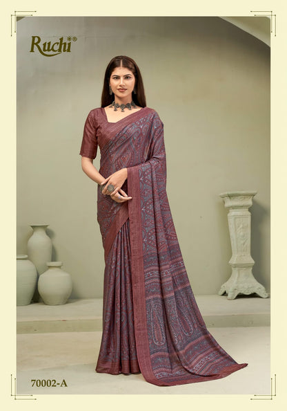 Majestic Silk Ruchi Sarees Wholesaler Gujarat