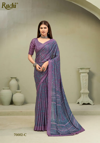 Majestic Silk Ruchi Sarees Wholesaler Gujarat