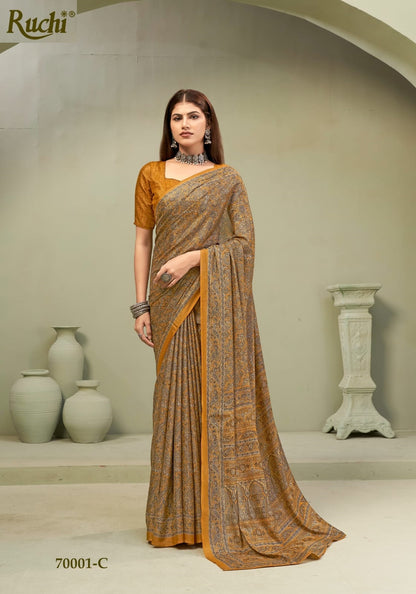 Majestic Silk Ruchi Sarees Wholesaler Gujarat