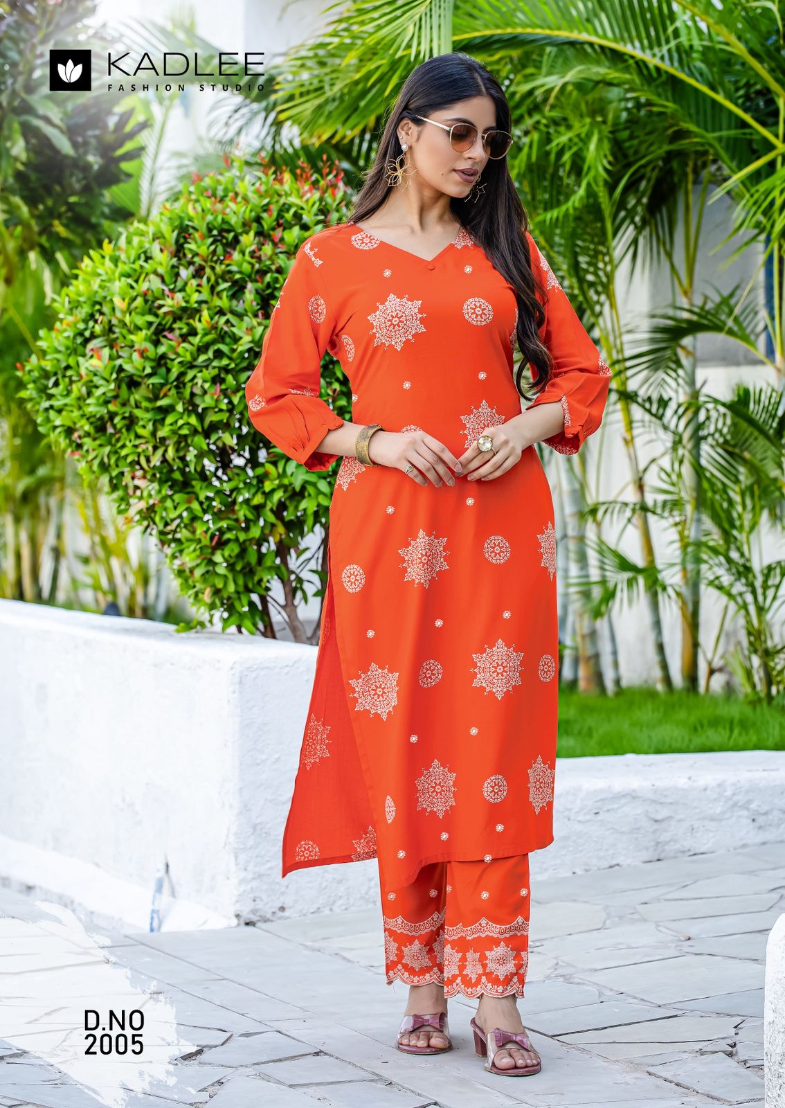 Majestica Kadlee Rayon Kurti Pant Set Wholesale