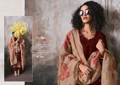 Makhmal Rangati Prints Plush Velvet Suits Exporter