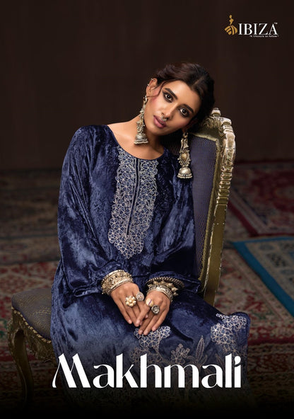Makhmali Ibiza Velvet Suits Wholesaler Ahmedabad