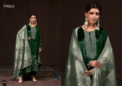 Makhmali Ibiza Velvet Suits Wholesaler Ahmedabad