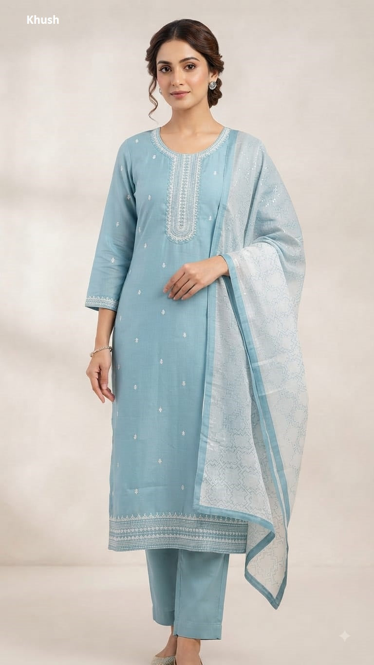 Mal Chanderi 2809 Khush Readymade Pant Style Suits Wholesale Rate