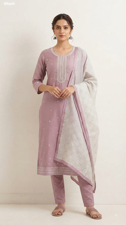 Mal Chanderi 2809 Khush Readymade Pant Style Suits Wholesale Rate
