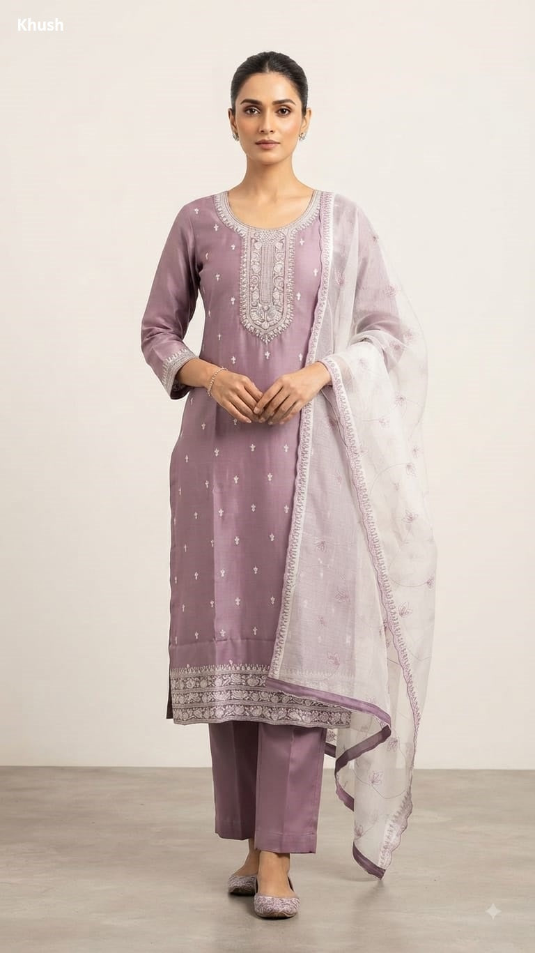 Mal Chanderi 2809 Khush Readymade Pant Style Suits Wholesale Rate