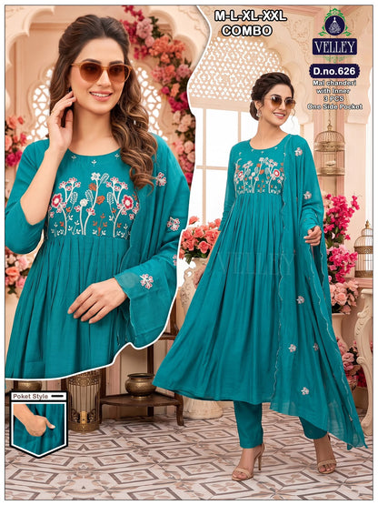 Mal Chanderi 2908 Velley Readymade Anarkali Suits Wholesaler Ahmedabad