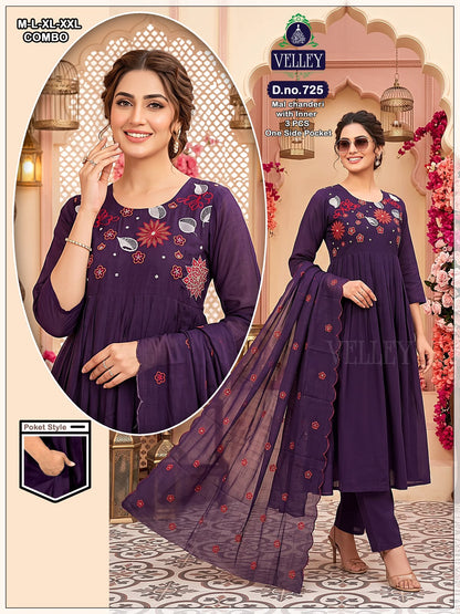 Mal Chanderi 2908 Velley Readymade Anarkali Suits Wholesaler Ahmedabad
