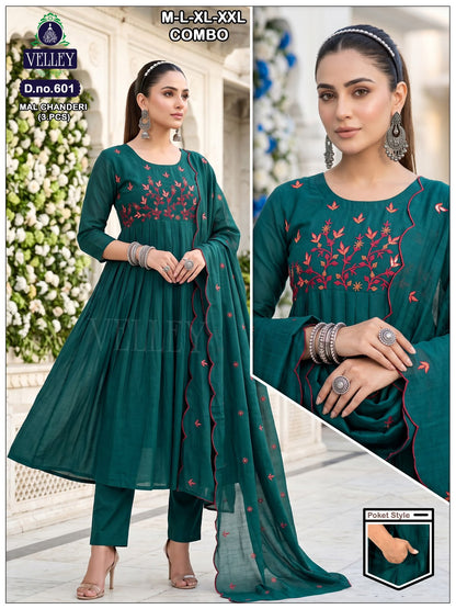 Mal Chanderi 2908 Velley Readymade Anarkali Suits Wholesaler Ahmedabad