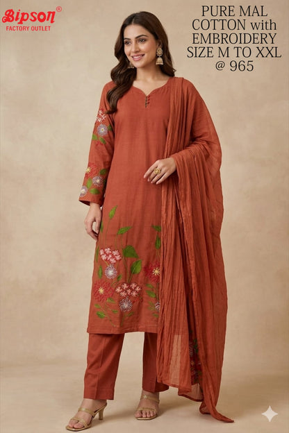 Mal Cotton 1306 Bipson Prints Readymade Pant Style Suits Wholesale Rate