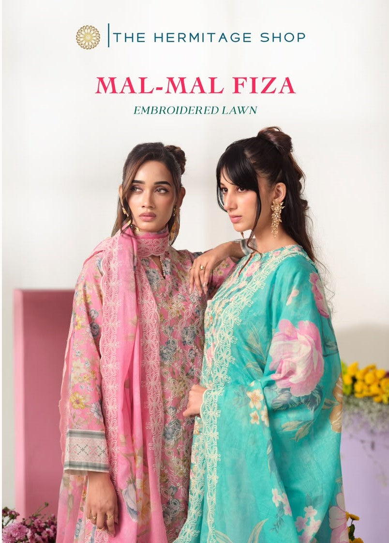 Malmal Fiza The Hermitage Shop Lawn Cotton Karachi Salwar Suits Manufacturer India