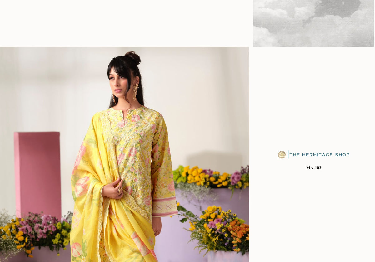Malmal Fiza The Hermitage Shop Lawn Cotton Karachi Salwar Suits Manufacturer India