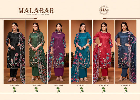 Malabar Harshit Fashion Zam Cotton Pant Style Suits Wholesale Price