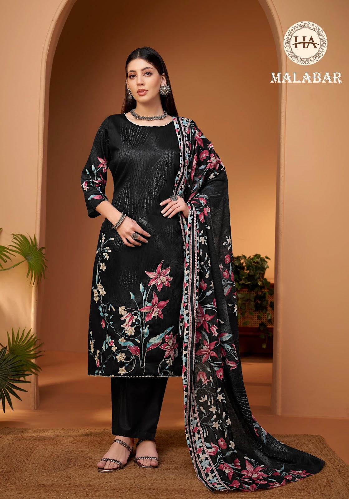 Malabar Harshit Fashion Zam Cotton Pant Style Suits Wholesale Price