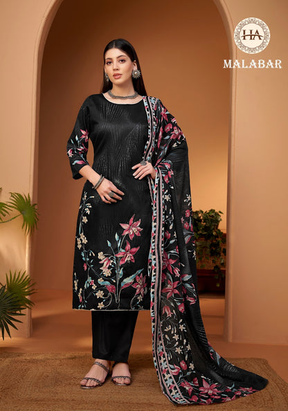 Malabar Harshit Fashion Zam Cotton Pant Style Suits Wholesale Price