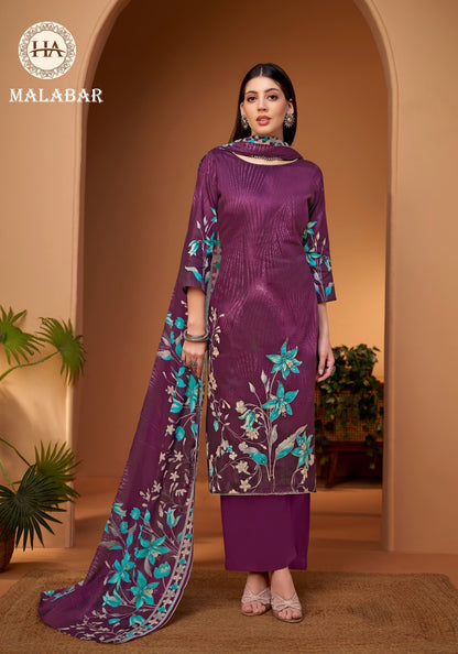 Malabar Harshit Fashion Zam Cotton Pant Style Suits Wholesale Price