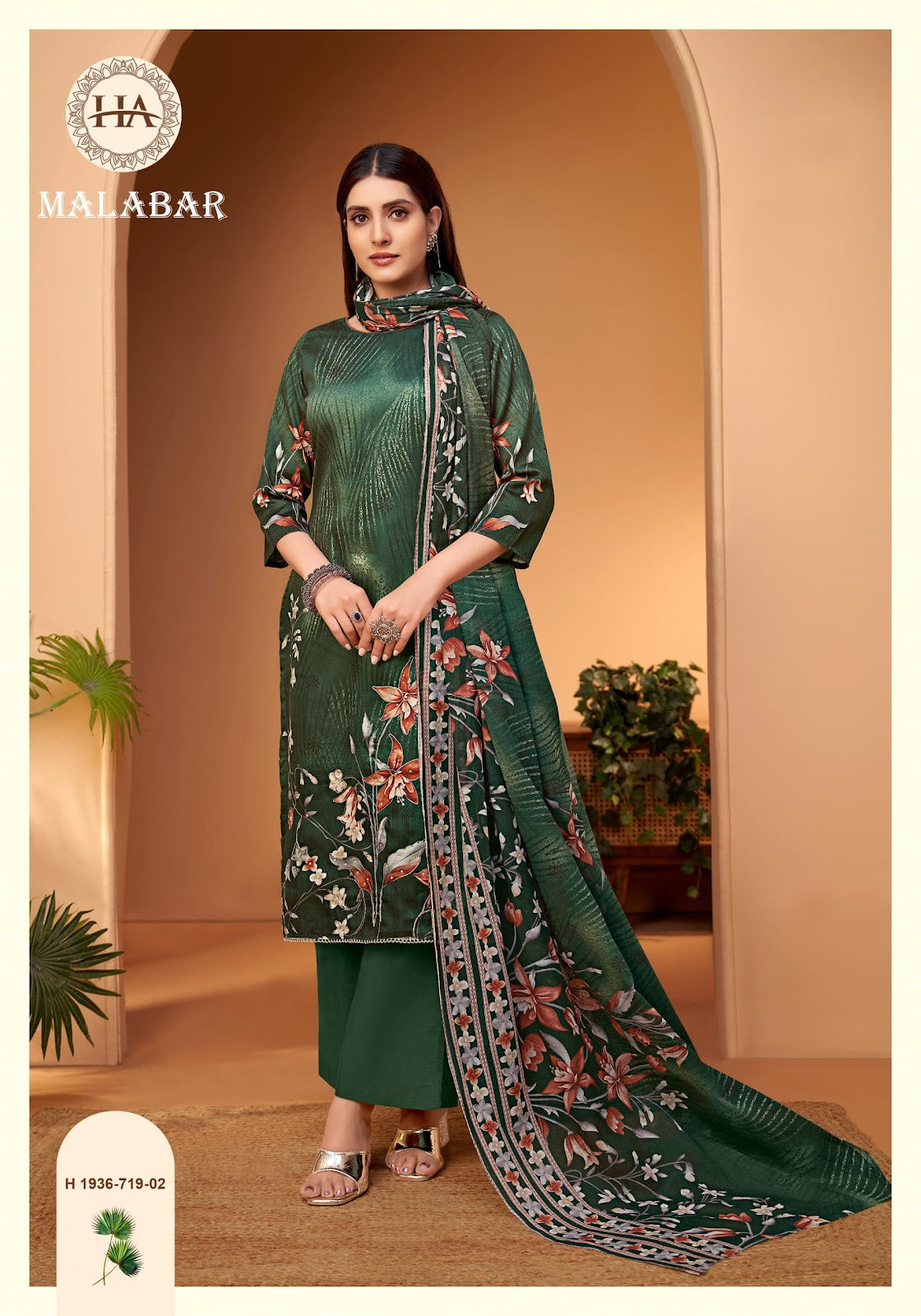 Malabar Harshit Fashion Zam Cotton Pant Style Suits Wholesale Price