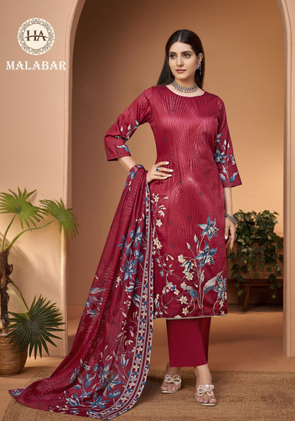 Malabar Harshit Fashion Zam Cotton Pant Style Suits Wholesale Price