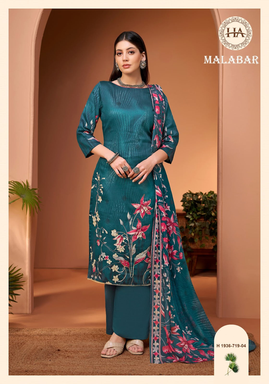 Malabar Harshit Fashion Zam Cotton Pant Style Suits Wholesale Price