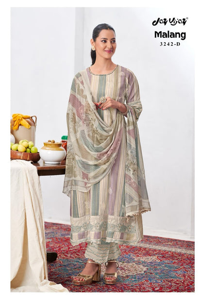 Malang 3242 Jay Vijay Pure Linen Pant Style Suits Exporter