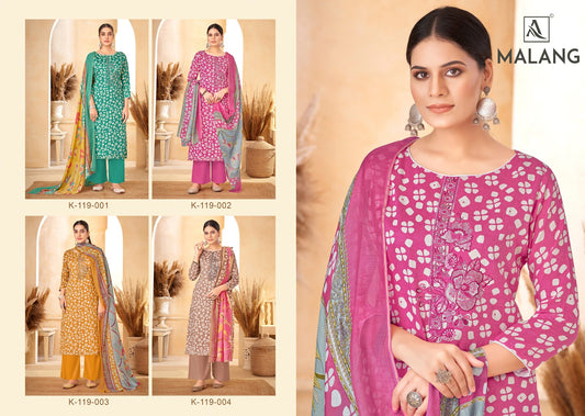 Malang Alok Zam Karachi Salwar Suits Wholesale Price