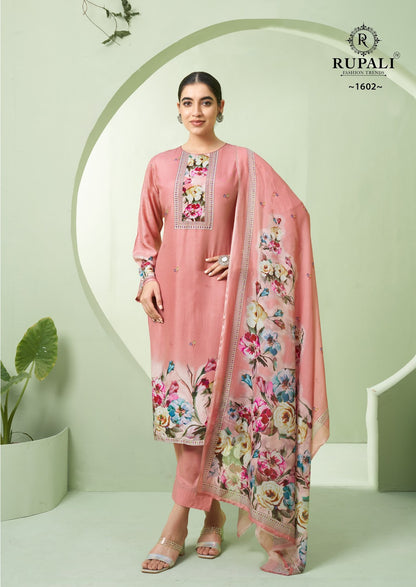 Malang Rupali Muslin Pant Style Suits Wholesaler India